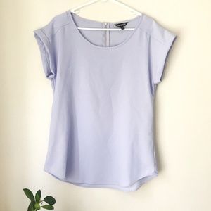 Express Lavender Top w Zip Back